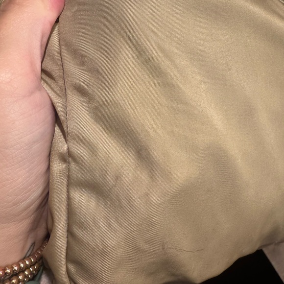 Prada Beige Green Nylon Handbag - Picture 7 of 14